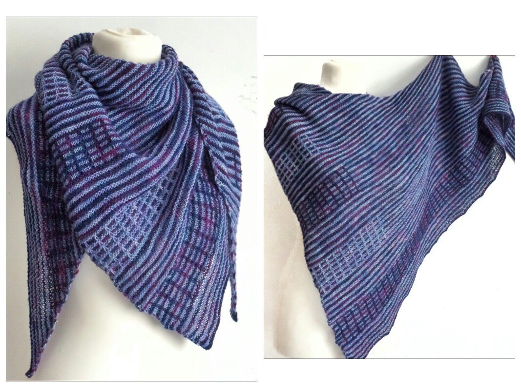 STRICK-im-SCHACHT Tuch Lokschuppen stricken - Bild 6