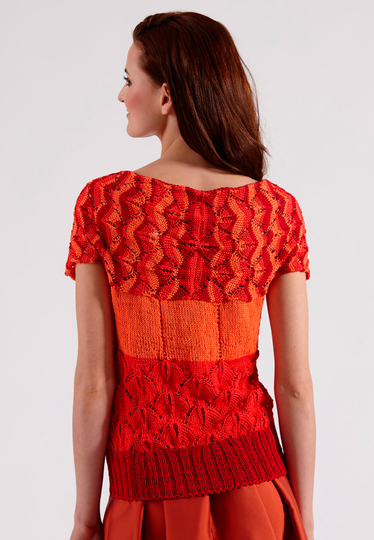 Strickanleitung schmal geschnittenes Top Luctra