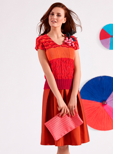 Strickanleitung schmal geschnittenes Top Luctra