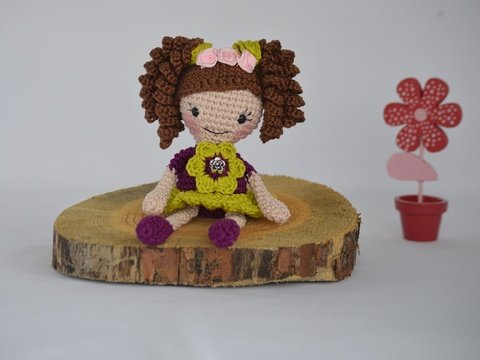 Häkelanleitung Blumenmädchen