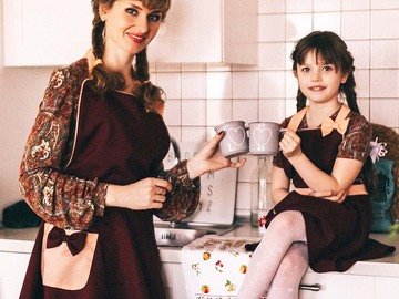 Apron for kitchen for children and adults.