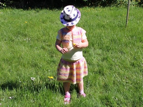 Häkelanleitung Röckchen mit Weste - alle Größen, alle Garne