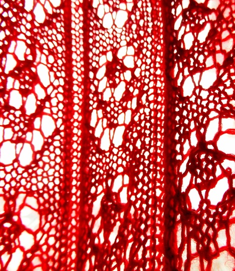 Strickanleitung Lace-Schal mit Blumen "Poppy"