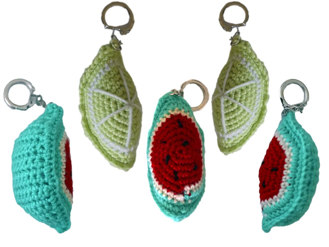 Crochet pattern: Keychain melon and lime - Image 3