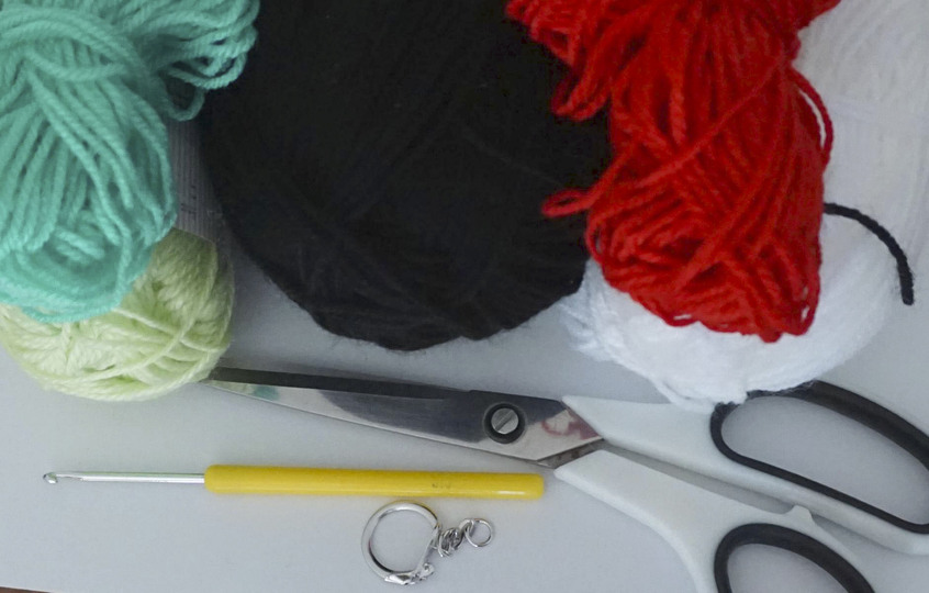 Häkelanleitung: Schlüsselanhänger Melone & Limette