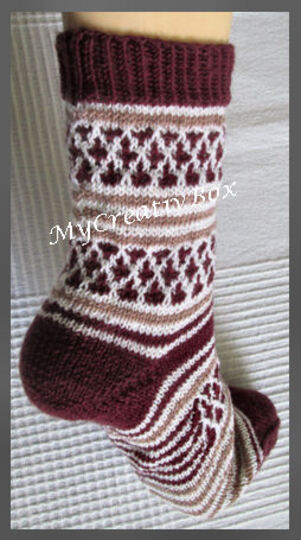 Sockenmuster "Alaska" gestrickt Gr.32-47