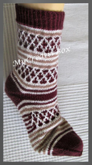 Sockenmuster "Alaska" gestrickt Gr.32-47