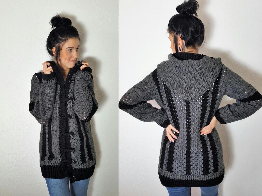 115 Häkelanleitung Häkeljacke Hippie