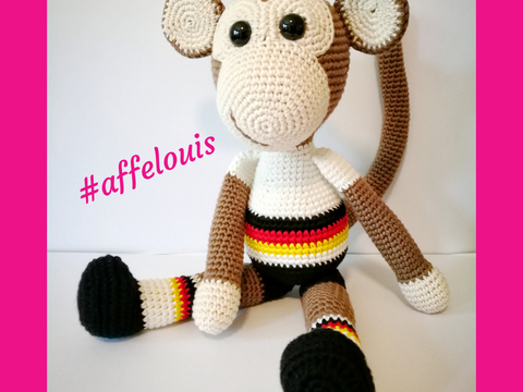 Anleitung Affe Louis im Fußballfieber