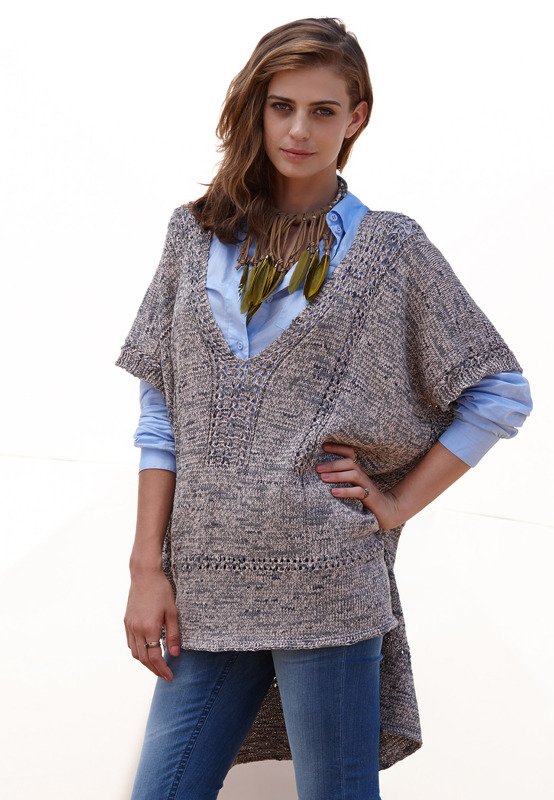 Strickanleitung Poncho-Pulli Effy - Bild 2