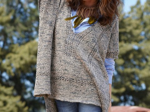 Strickanleitung Poncho-Pulli Effy