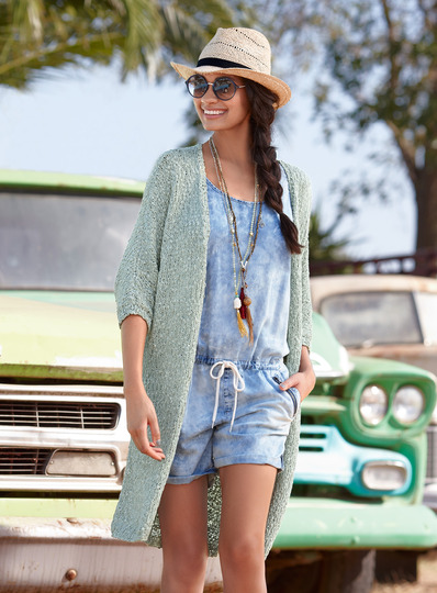 Strickanleitung verschlusslose Jacke Halina