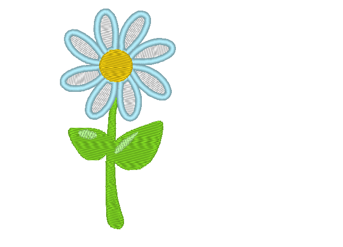 Stickdatei Blume Free