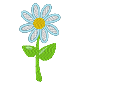 Stickdatei Blume Free
