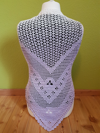 Häkelanleitung Tuch Angel Flower Version 1