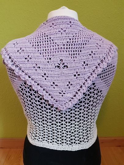 Häkelanleitung Tuch Angel Flower Version 1