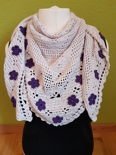 Häkelanleitung Tuch Angel Flower Version 2 "Blüte"