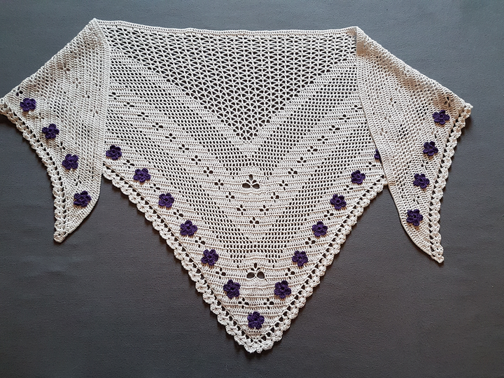 Häkelanleitung Tuch Angel Flower Version 2 "Blüte"