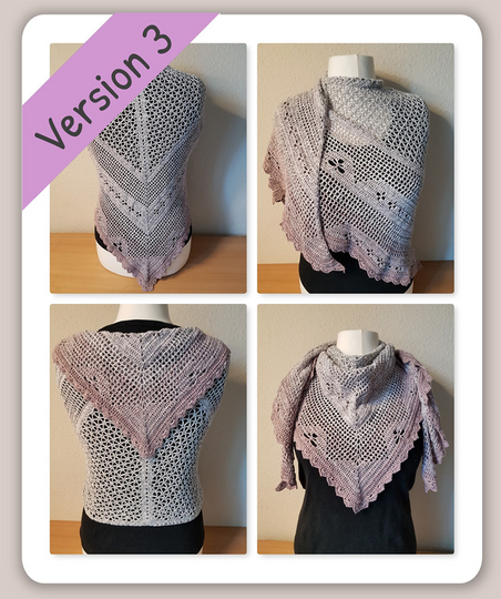 Häkelanleitung Tuch Angel Flower Version 3