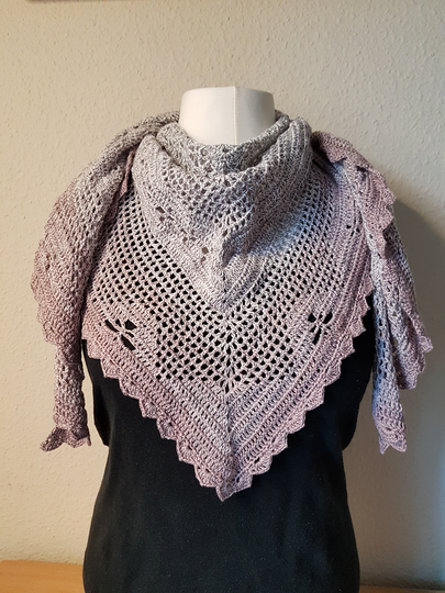 Häkelanleitung Tuch Angel Flower Version 3