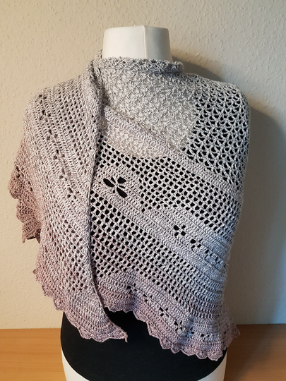 Häkelanleitung Tuch Angel Flower Version 3