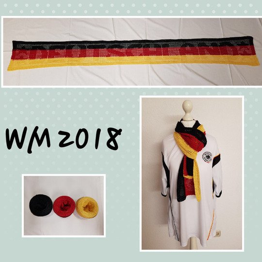 WM Fanschal Schmal fürs Männer