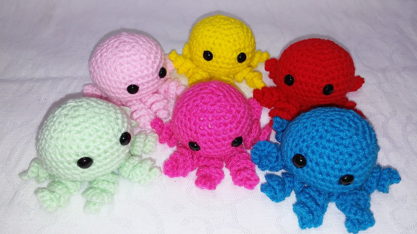 Crochet mini octopus pattern amigurumi PDF english-deutsch-dutch - Image 5