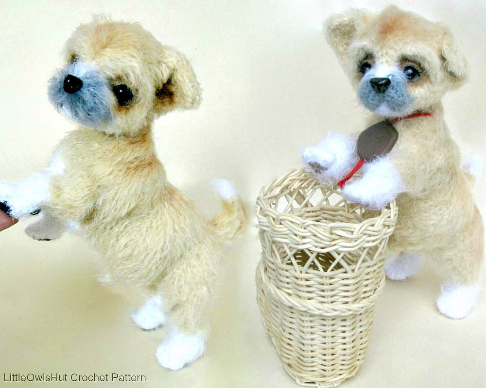 106 Crochet Pattern - Shih Tzu puppy dog - PDF file Amigurumi by Chirkova CP