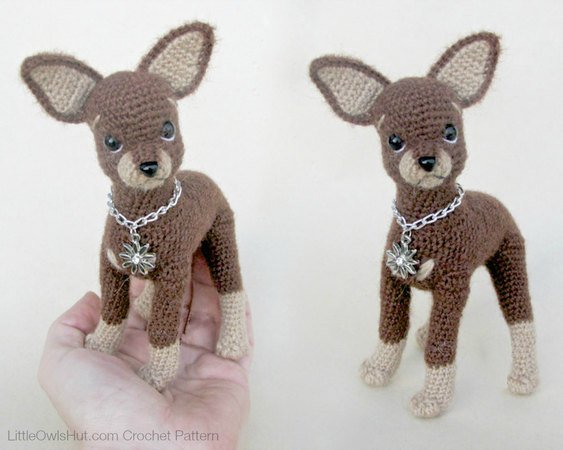 059 Crochet Pattern - Toy Terrier dog - PDF file Amigurumi by Chirkova CP