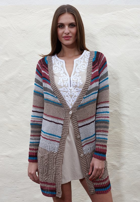 Strickanleitung Longcardigan Alison - Bild 3