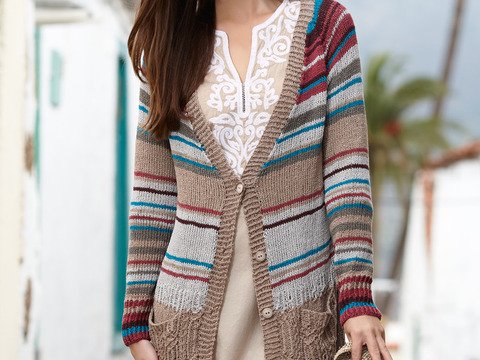 Strickanleitung Longcardigan Alison