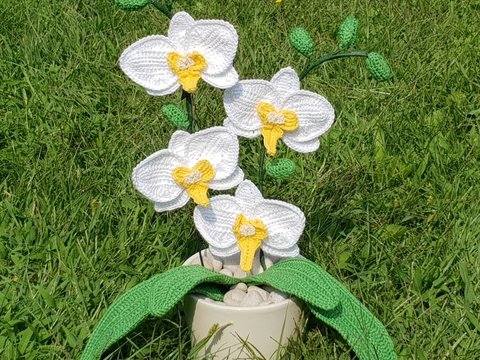 Orchidee - Häkelanleitung