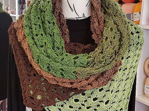 Häkelanleitung Schal Bogenduett