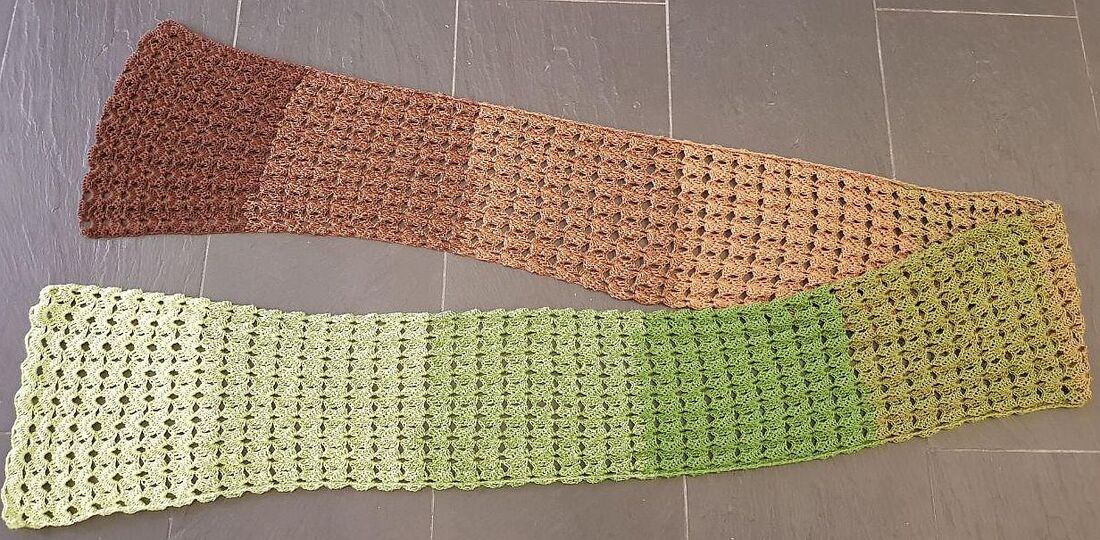 Häkelanleitung Schal Bogenduett