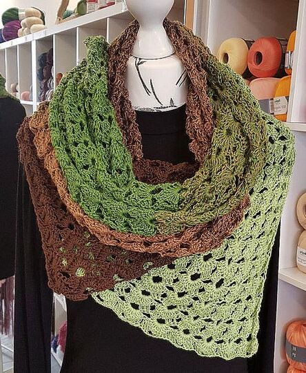 Häkelanleitung Schal Bogenduett