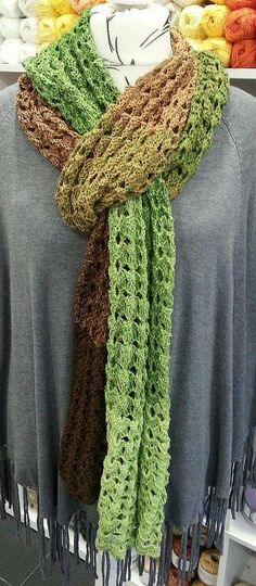 Häkelanleitung Schal Bogenduett