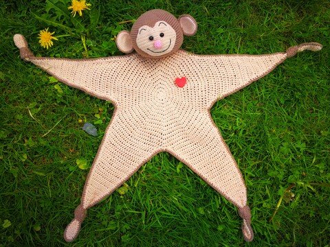 Schmuseäffchen LoLo Kuscheltuch