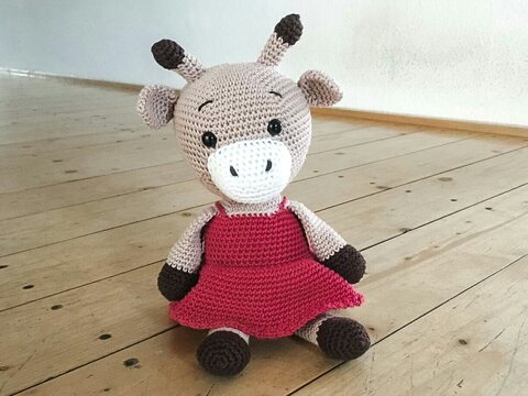 Häkelanleitung Giraffe Gina, Amigurumi, Giraffe häkeln
