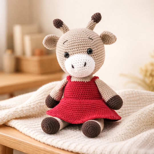 Häkelanleitung Giraffe Gina, Amigurumi, Giraffe häkeln