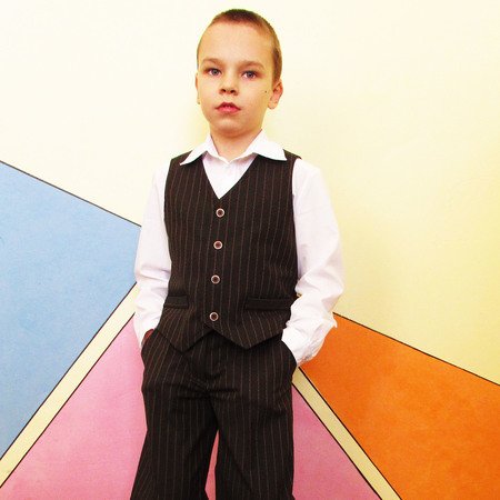 Waistcoat for boy, vest PDF sewing pattern, children PDF sewing patterns. Sizes: 3, 4, 5, 6, 7, 8, 9, 10 to fit  3 to 10 years old.