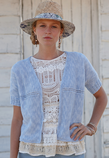 Strickanleitung verschlusslose Jacke Maru