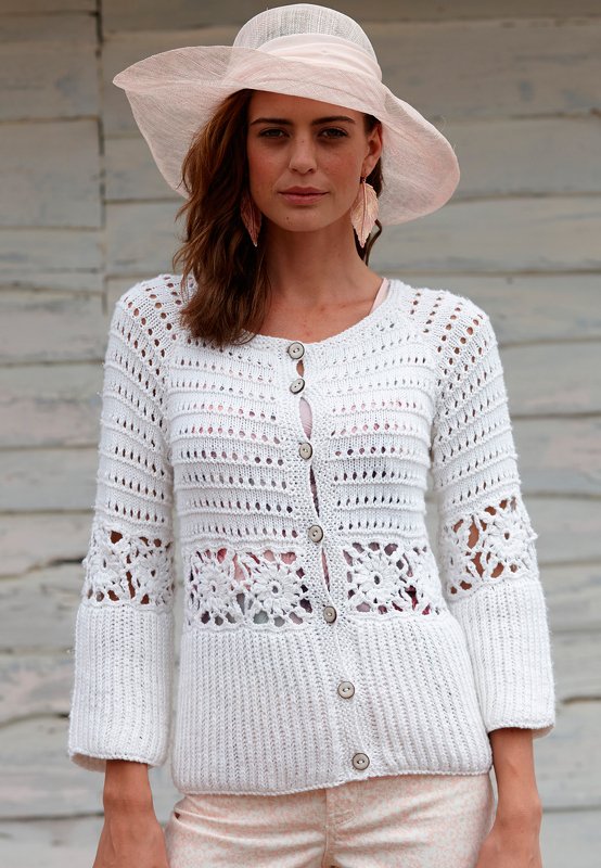 Strickjacke Mollicia mit gehäkelten Granny-Einsätzen - Bild 2