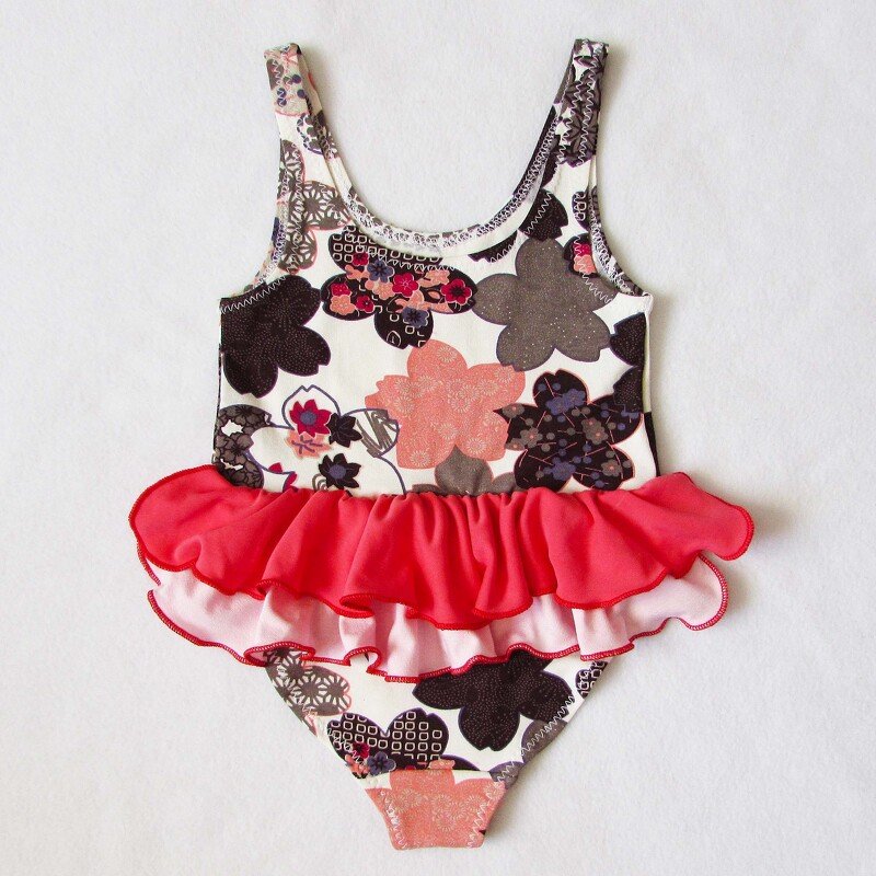 Swimsuit baby toddler,beach suit girl, one piece swimsuit, girls leotard, children's sewing pattern to fit 1,5 to 8 years. - Image 2