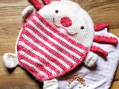 Wärmekissen/Wärmetier Agathe Axolotl - Häkelanleitung
