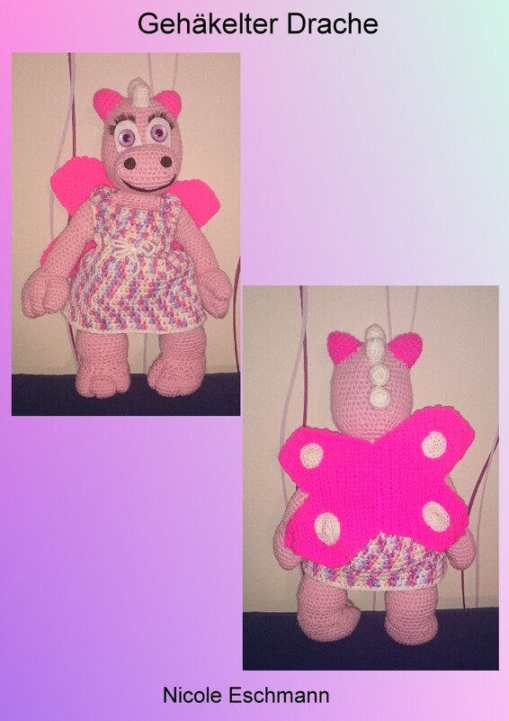 Gehäkelter Drache