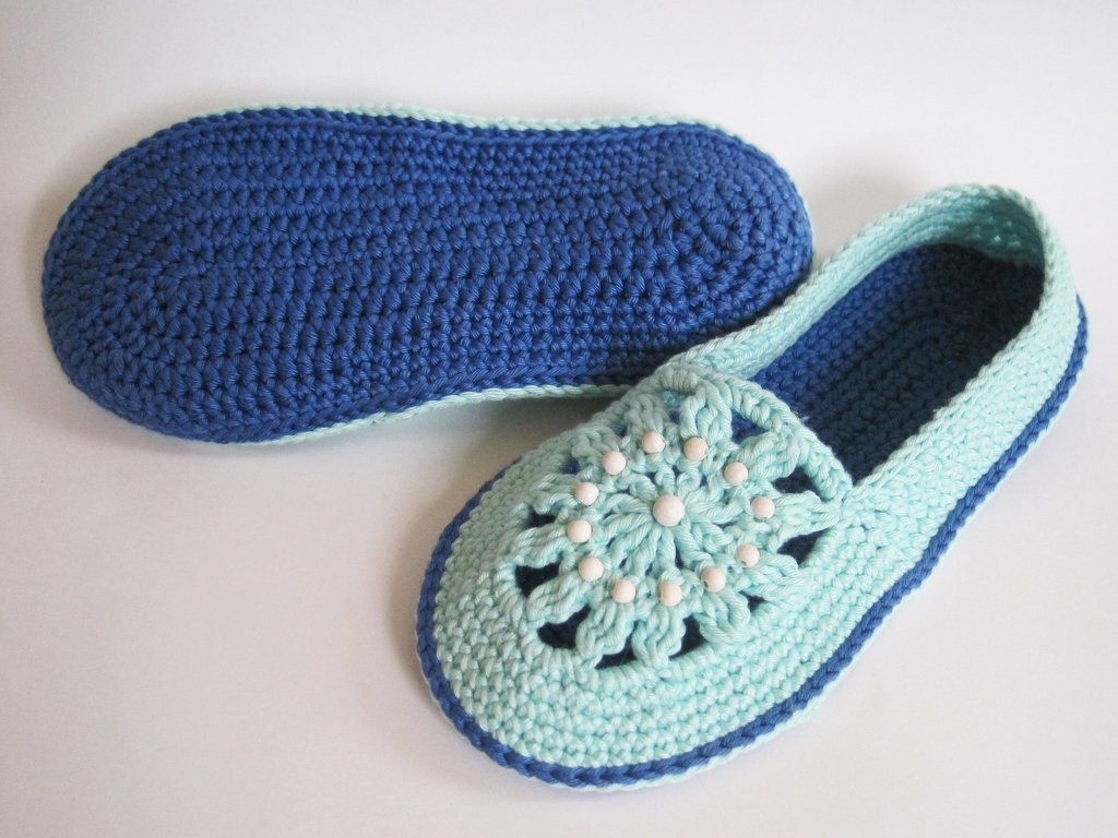 Hausschuhe häkeln – Größen: 35, 36, 37, 38, 39, 40, 41, 42 - Bild 2