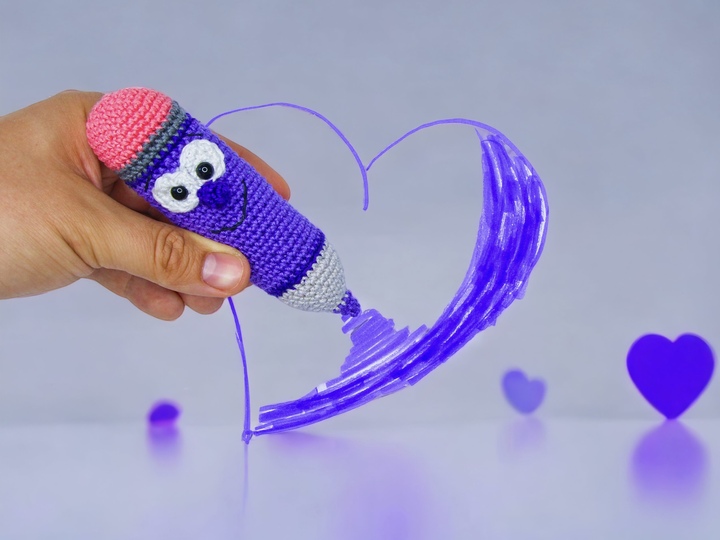 Funny Colored Pencils - Crochet Pattern