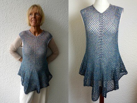 Häkelanleitung Tunika "Ruck-Zuck", super einfach, für alle Größen