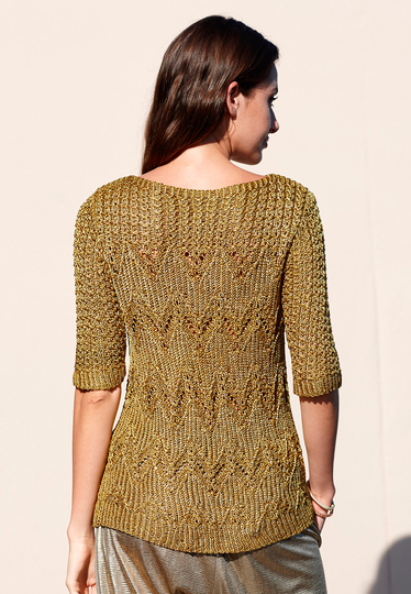 Strickanleitung Pulli Bita mit Zackenmuster