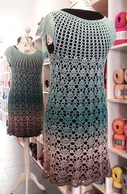 Häkelanleitung  Kleid Aurora alle Größen - Bild 2